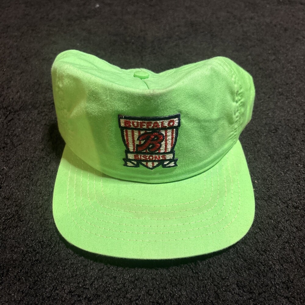 Vintage New Era Buffalo Bisons AAA Hat Baseball Snapback Adjustable